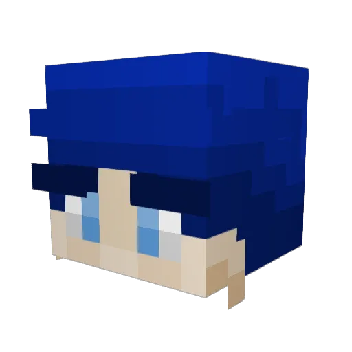SPatronus Minecraft avatar head, 3D render