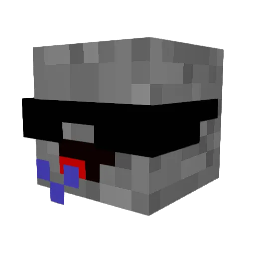 SPbright Minecraft avatar head, 3D render
