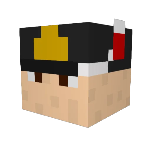 SPercy0 Minecraft avatar head, 3D render