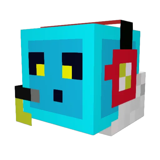 SPeti Minecraft avatar head, 3D render