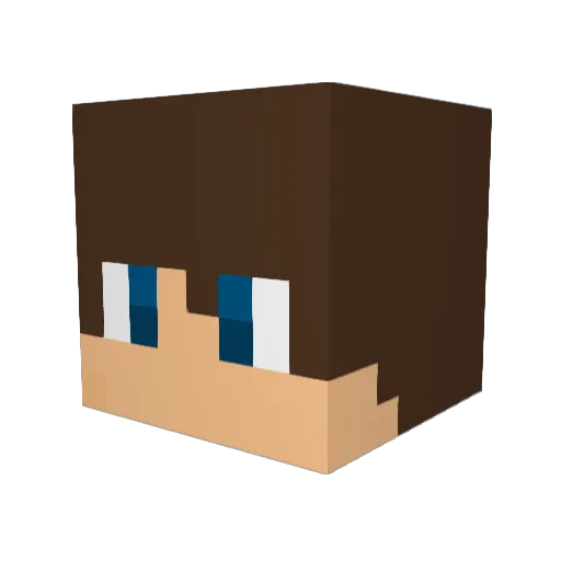 SPlKE Minecraft avatar head, 3D render
