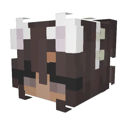 SPyiyo Minecraft avatar head, 3D render
