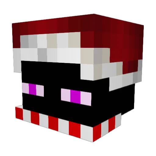 SQ137 Minecraft avatar head, 3D render