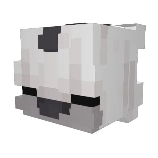 SQ1ZZY Minecraft avatar head, 3D render