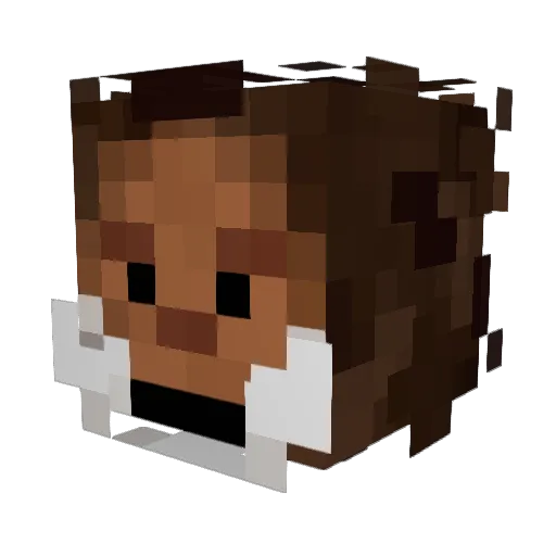 SQUATCHYPOOO Minecraft avatar head, 3D render