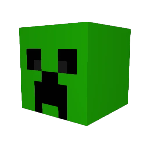 SQUEAKO Minecraft avatar head, 3D render