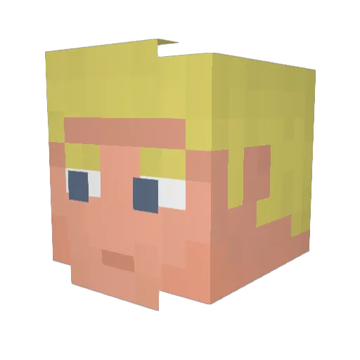 SQUEAKTHEAWESOME Minecraft avatar head, 3D render
