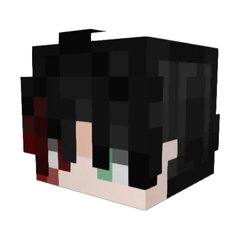 SQUID_32 Minecraft avatar head, 3D render