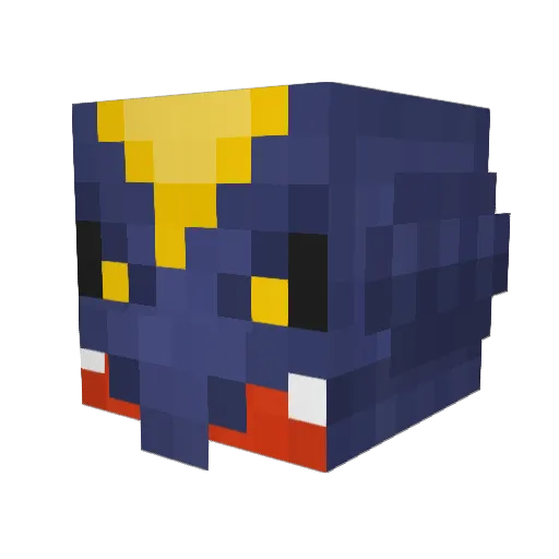 SQUIGLE13 Minecraft avatar head, 3D render