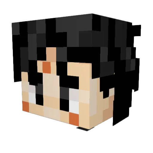 SQWILYAM Minecraft avatar head, 3D render