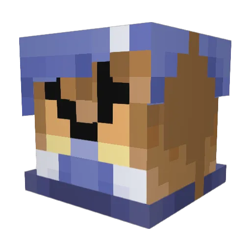 SQwerTy175 Minecraft avatar head, 3D render
