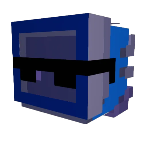 SRB2305 Minecraft avatar head, 3D render