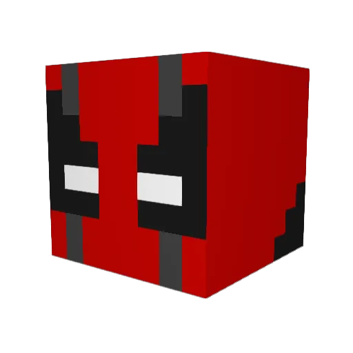 SRC123 Minecraft avatar head, 3D render