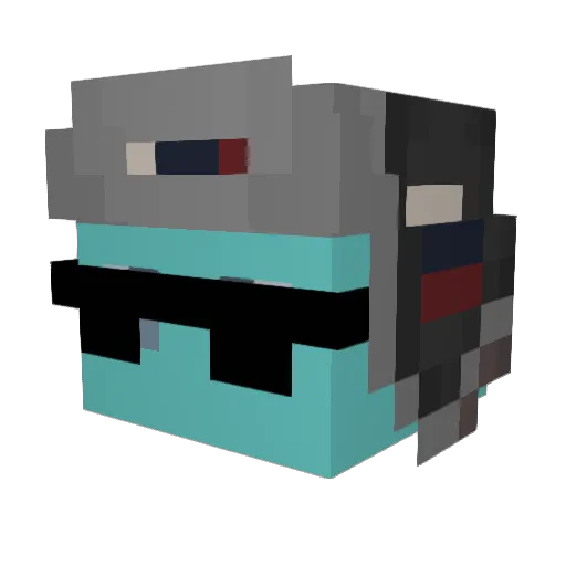 SRD2004 Minecraft avatar head, 3D render