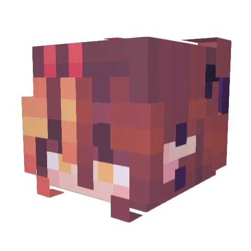 SRKglitcher206 Minecraft avatar head, 3D render