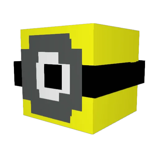SRT69 Minecraft avatar head, 3D render