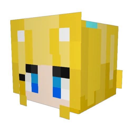SRToy Minecraft avatar head, 3D render