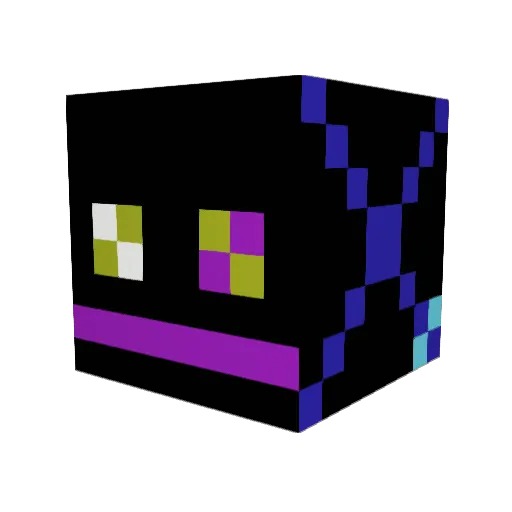 SRVersus Minecraft avatar head, 3D render