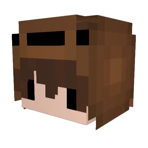 SRW_Priincee Minecraft avatar head, 3D render
