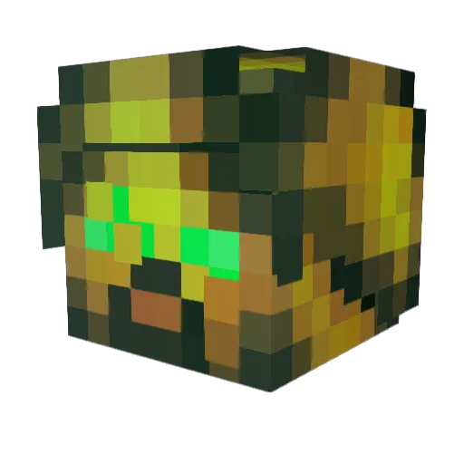 SRamRedd Minecraft avatar head, 3D render