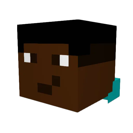SRankShooter Minecraft avatar head, 3D render