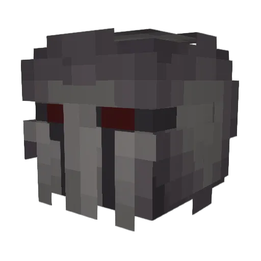 SRhayashi_MC Minecraft avatar head, 3D render