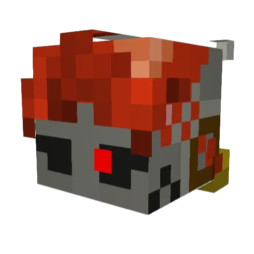 SRtes Minecraft avatar head, 3D render