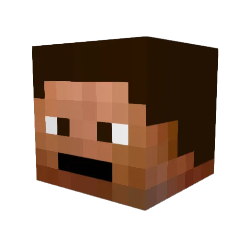 SS2000 Minecraft avatar head, 3D render