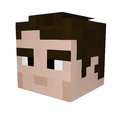 SSANTOSS007 Minecraft avatar head, 3D render