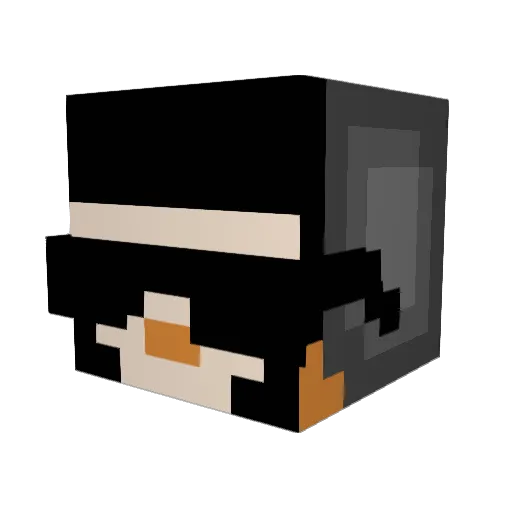 SSAbtw Minecraft avatar head, 3D render