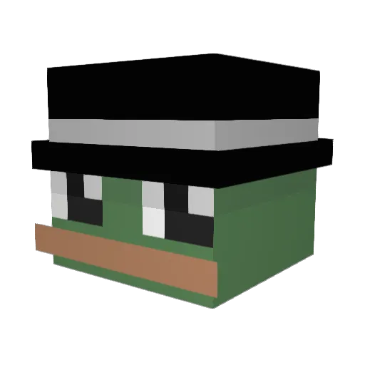 SSBNolano Minecraft avatar head, 3D render