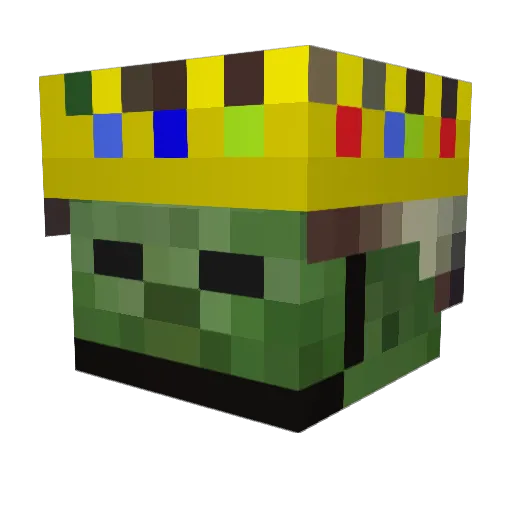 SSGLCCK Minecraft avatar head, 3D render