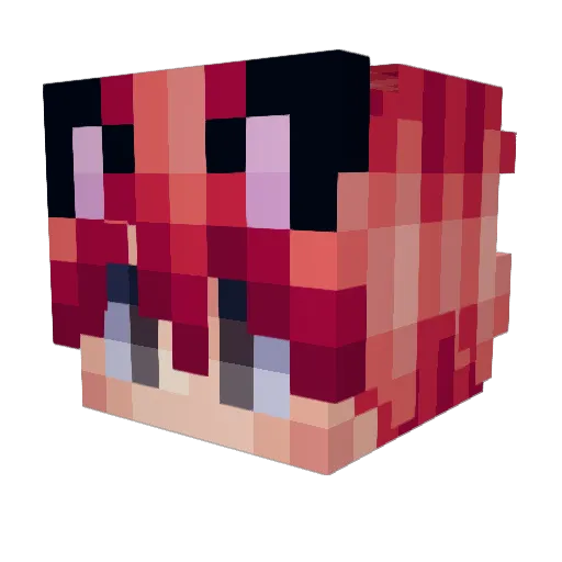 SSHINEE Minecraft avatar head, 3D render