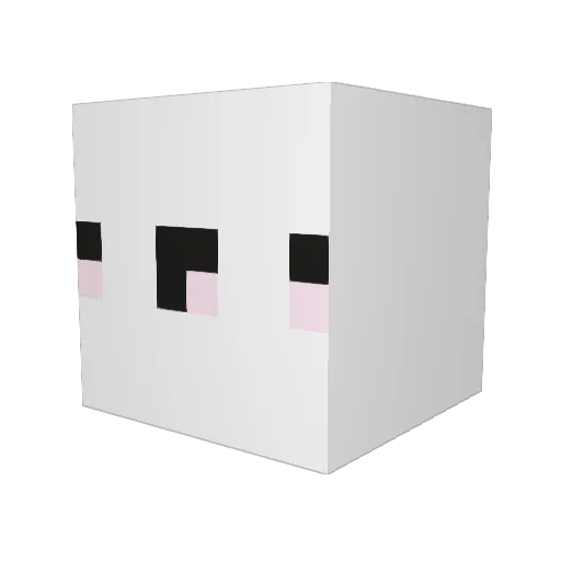 SSHONY Minecraft avatar head, 3D render
