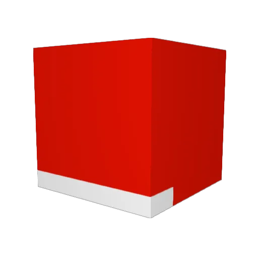 SSH_Fan Minecraft avatar head, 3D render