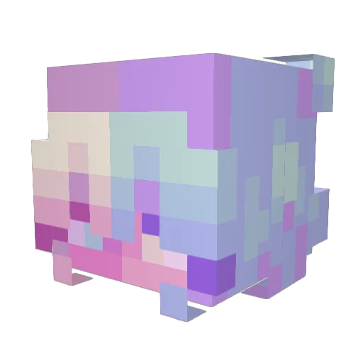 SSIIB Minecraft avatar head, 3D render