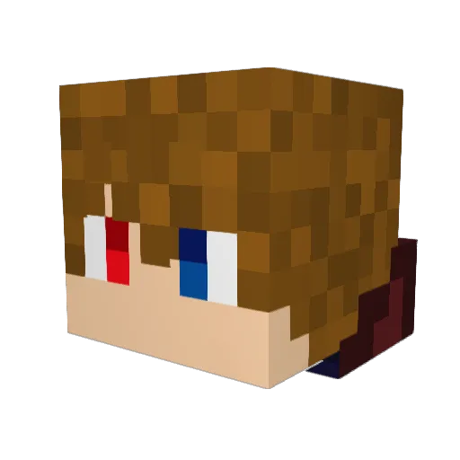 SSKASS Minecraft avatar head, 3D render
