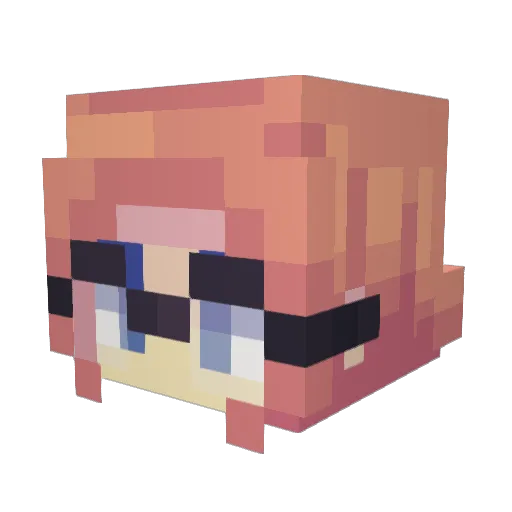 SSKLEY Minecraft avatar head, 3D render