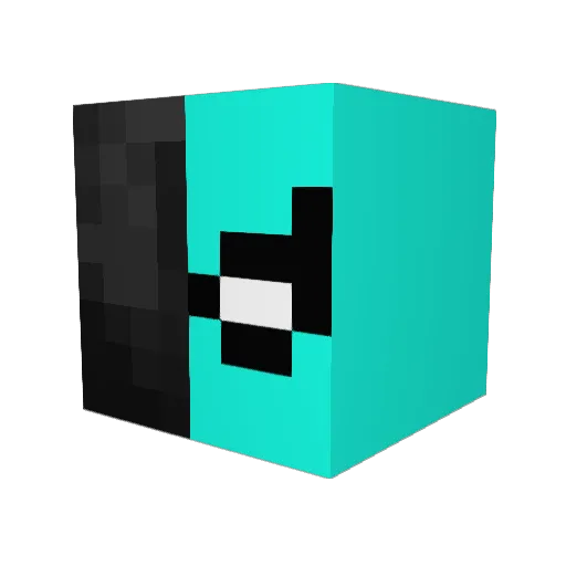 SSL_Mortensen Minecraft avatar head, 3D render