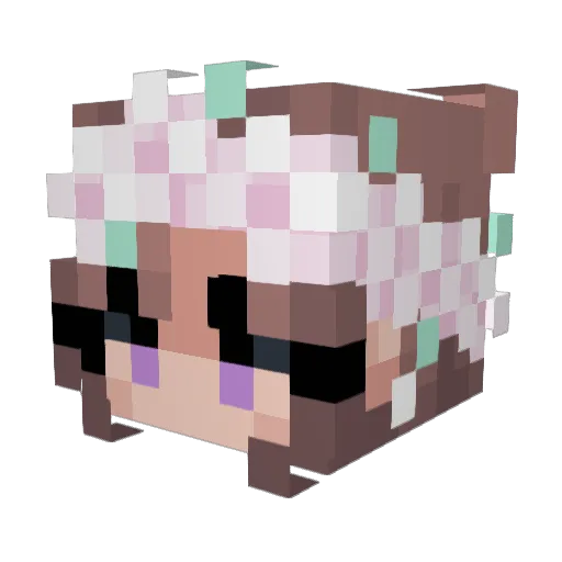 SSLove99 Minecraft avatar head, 3D render