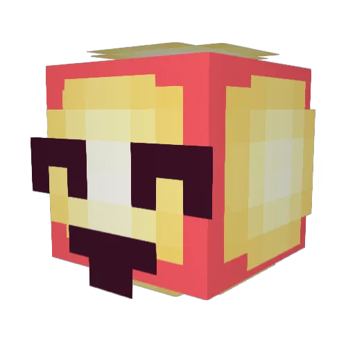SSNPPH Minecraft avatar head, 3D render