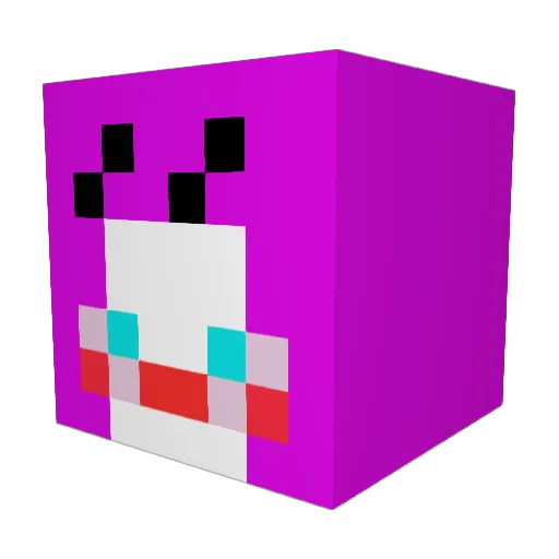 SSOL0925 Minecraft avatar head, 3D render