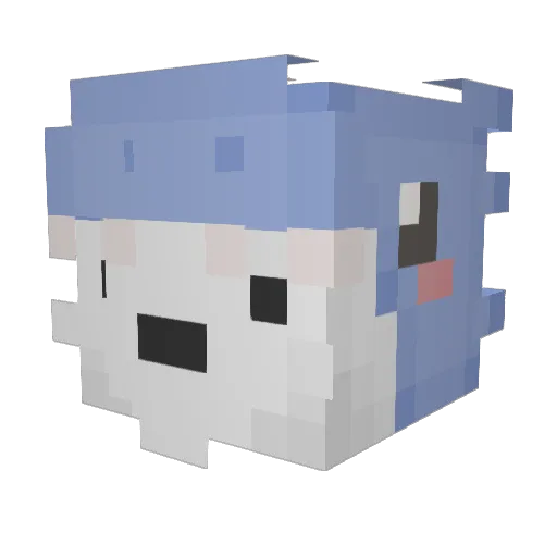 SSONG98 Minecraft avatar head, 3D render