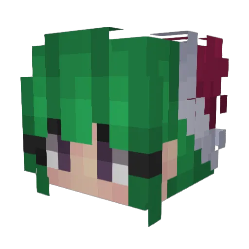 SSONGI Minecraft avatar head, 3D render
