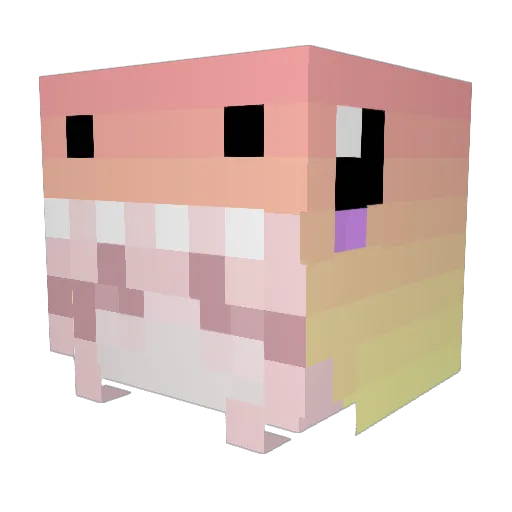 SSOYA11 Minecraft avatar head, 3D render
