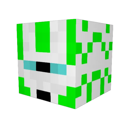 SSRC Minecraft avatar head, 3D render