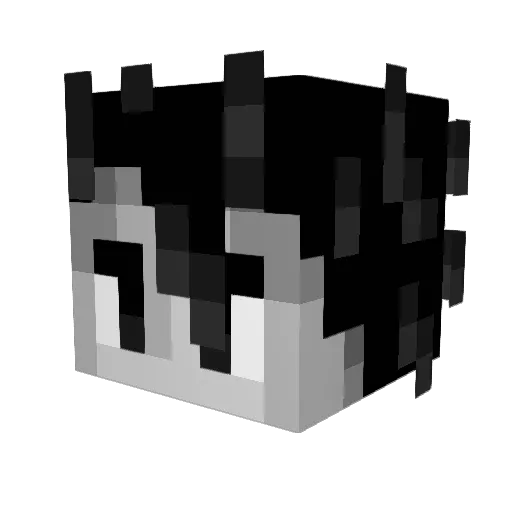 SSRIs Minecraft avatar head, 3D render