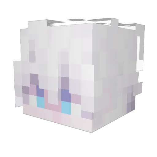 SSS0306 Minecraft avatar head, 3D render