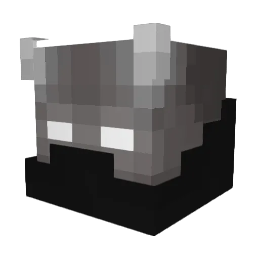 SSSADO Minecraft avatar head, 3D render