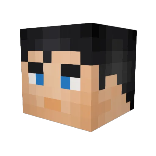 SSSTenshi Minecraft avatar head, 3D render
